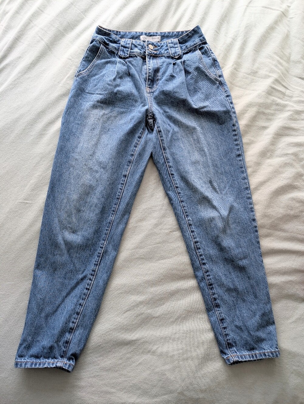 YMI High-Rise Denim Blue Mom Jeans